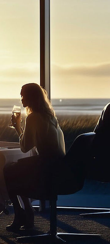 Dining at Black Sand Hotel