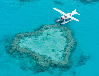 australia queensland whitsundays heart reef floatplane ta