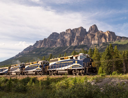 Rocky Mountaineer and Castle Mountain