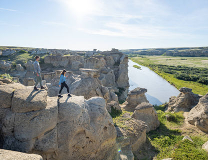 canada exploring writing on stone provincial park alberta ta