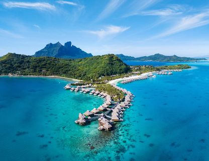 french polynesia bora bora nui aerial view astk