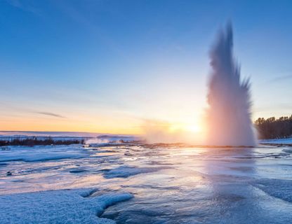 iceland south west strokkur winter eruption istk