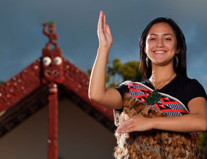 new zealand rotorua maori girl whakarewarewa village tnz