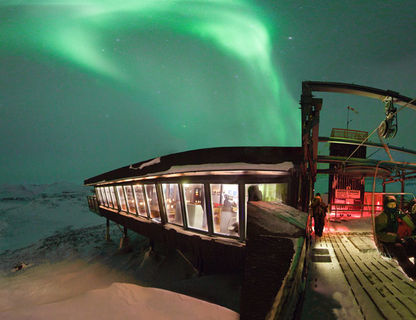 sweden abisko aurora sky station chair lift pr