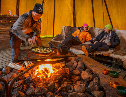 swedish lapland brandon lavvu campfire rth
