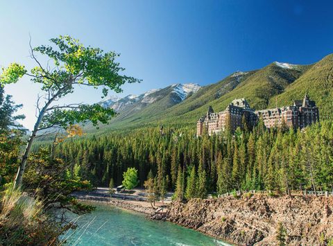 alberta fairmont banff springs mountain view