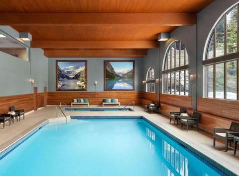 alberta fairmont chateau lake louise pool