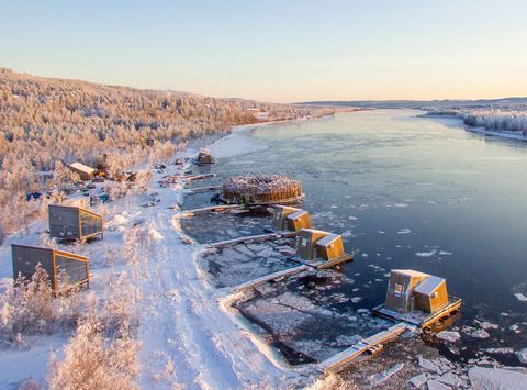 arctic bath aerial winter anders blomqvist