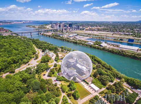 canada aerial view of montreal city istk