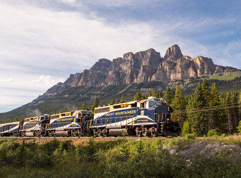 Rocky Mountaineer and Castle Mountain
