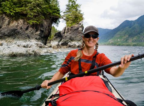 canada kayaking off vancouver island istk