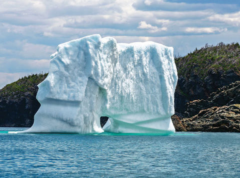 canada newfoundland and labrador iceberg near triton island green bay