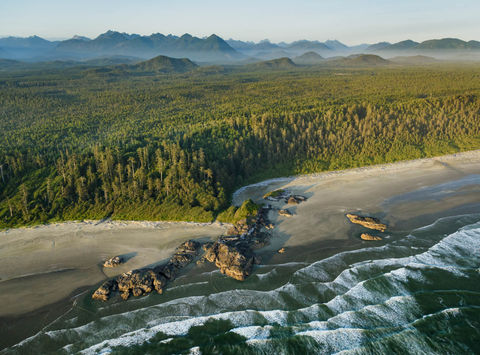 canada pacific rim national park aerial view british columbia