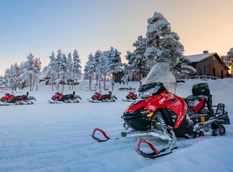 finnish lapland inari snowmobiles