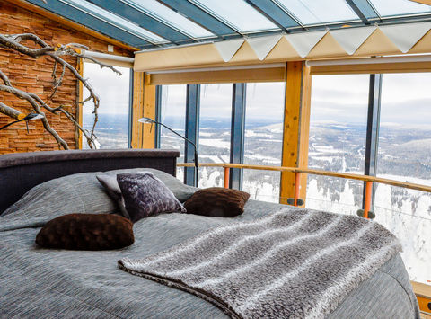 finnish lapland iso syote eagles view suite room with a view