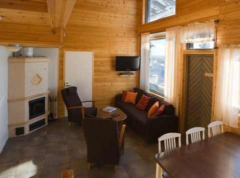 finnish lapland iso syote fjelltop cottage interior