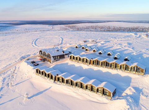 finnish lapland star arctic aerial