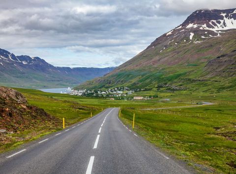 iceland east fjords road between egilsstadir and seydisfjordur istk