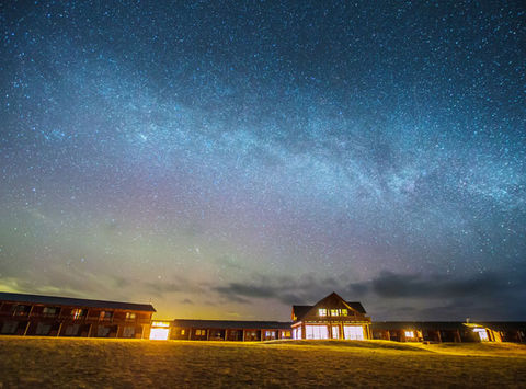 iceland hotel ranga starlit night