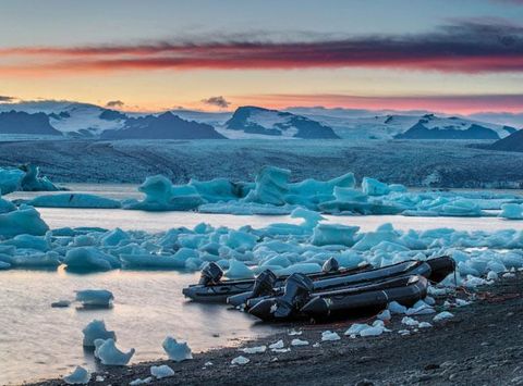 iceland jokulsarlon at dusk rth