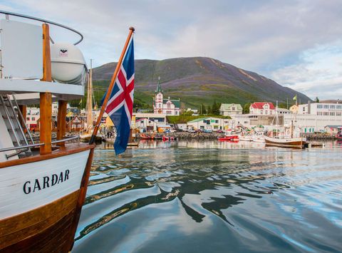 iceland north husavik harbour
