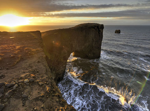 iceland south west dyrholaey rock arch istock