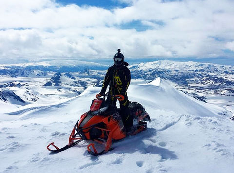 iceland south west snowmobiling on eyjafjallajokull south coast ad