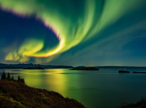 iceland south west thingvellir aurora rth