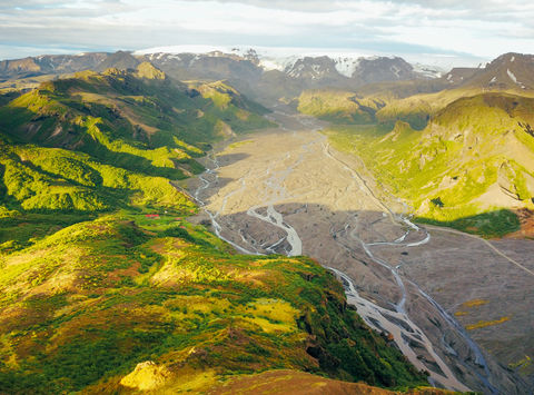 iceland south west thorsmork drone gt