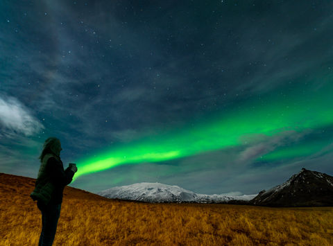 iceland watching aurora snaefellsnes rth