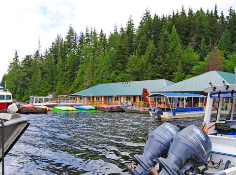 knight inlet lodge jetty