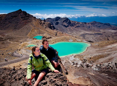 new zealand tongariro national park hikers tnz