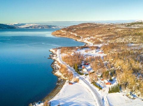 northern norway aerial view over malangsfjord gt
