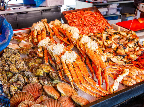 norway bergen fish market detail istk