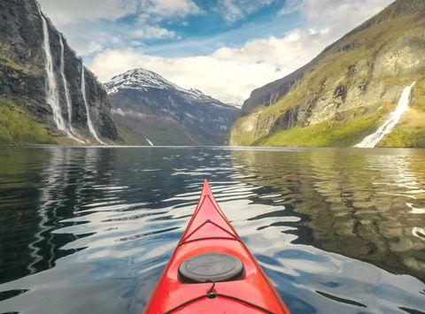 norway fjords geirangerfjord kayak pov istk