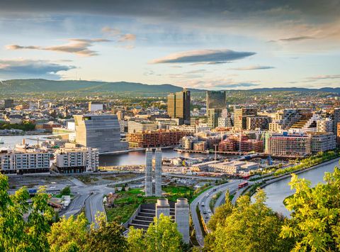 norway oslo cityscape from ekebergparken istk