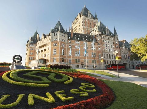 quebec fairmont chateau frontenac exterior daytime