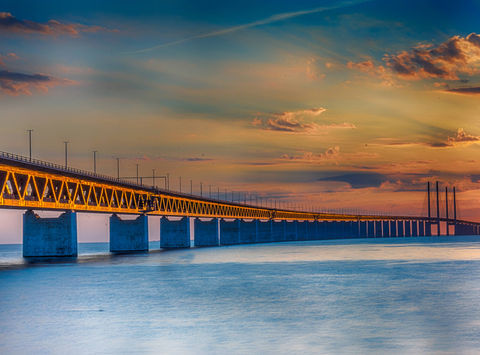 sweden oresund bridge from malmo istk