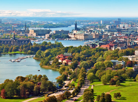 sweden stockholm aerial view istk