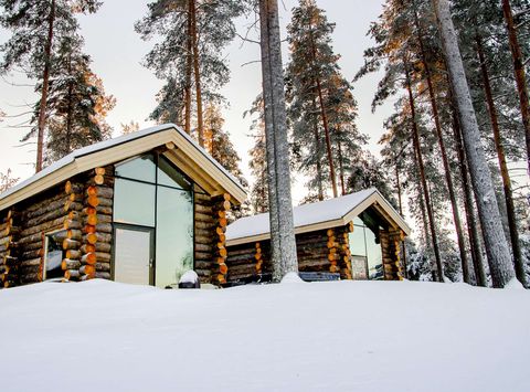 swedish lapland arctic retreat cabin windows