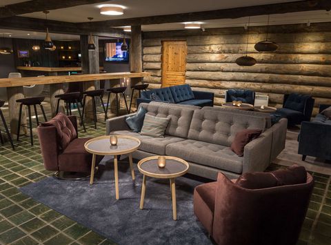 swedish lapland brandon lodge bar lounge
