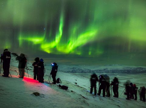 swedish lapland photographers watching aurora at abisko national park rth