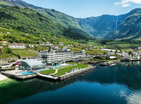 view of hotel ullensvang lofthus fjord norway