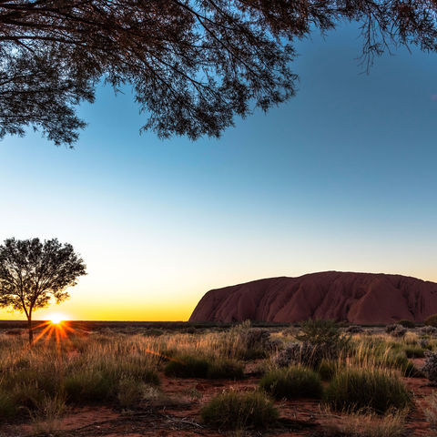 australia northern territory uluru sunrise adstk