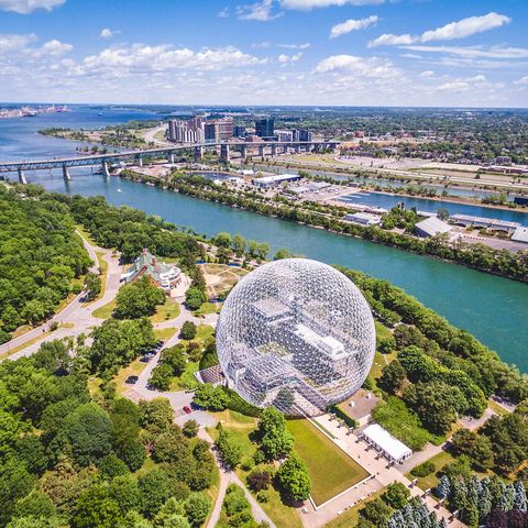 canada aerial view of montreal city istk