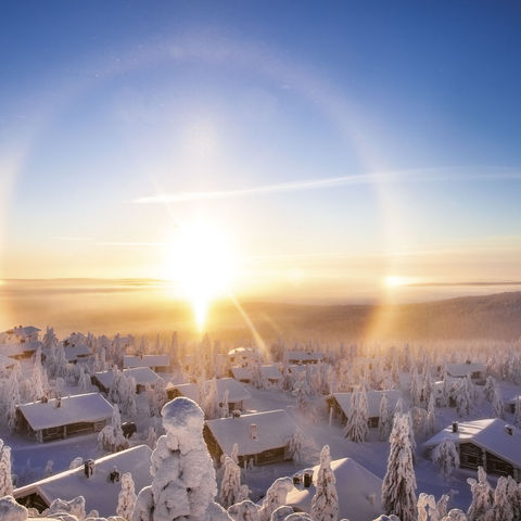 finland lapland view across iso syote