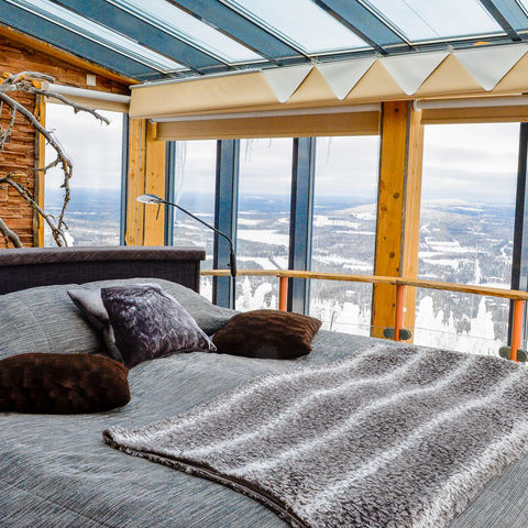 finnish lapland iso syote eagles view suite room with a view