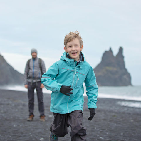 iceland family fun on reynisfjara beach astk