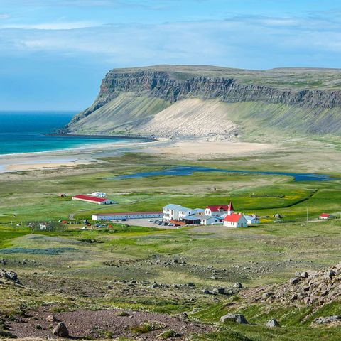 iceland west fjords breidavik village patrekfjordur istk
