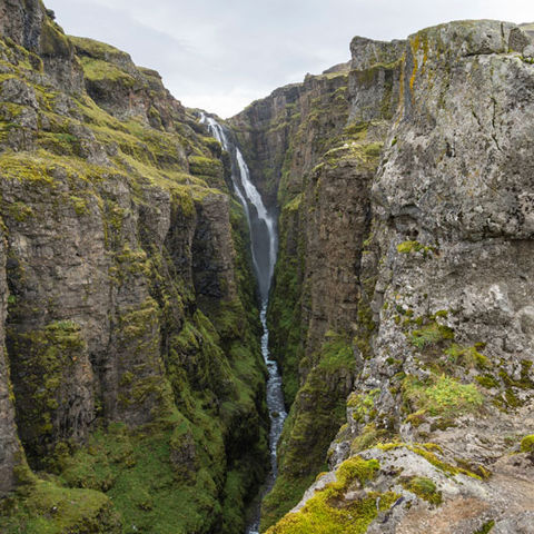 iceland west glymur waterfall